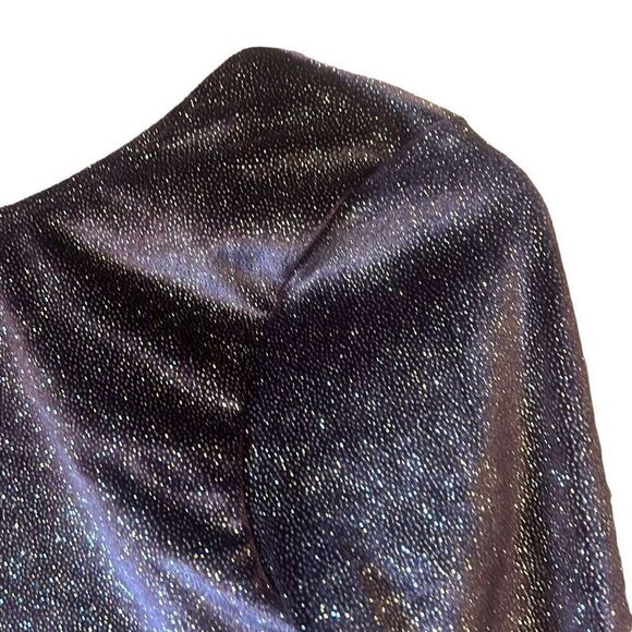 Sparkly Bodysuit, Long Sleeve Leotard, Shimmery Party Top, Glam Night Out - Picture 2 of 7